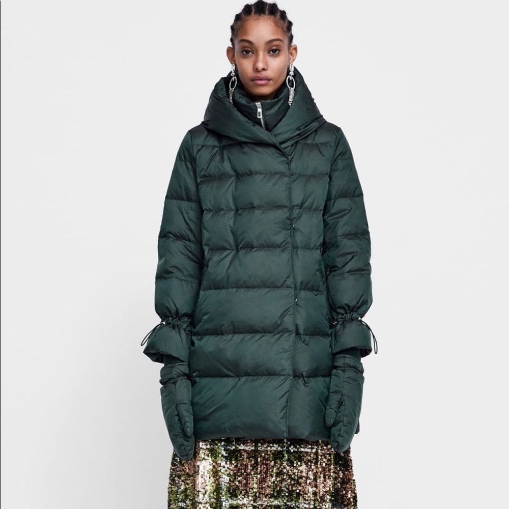 Zara Coat with Wrap Collar